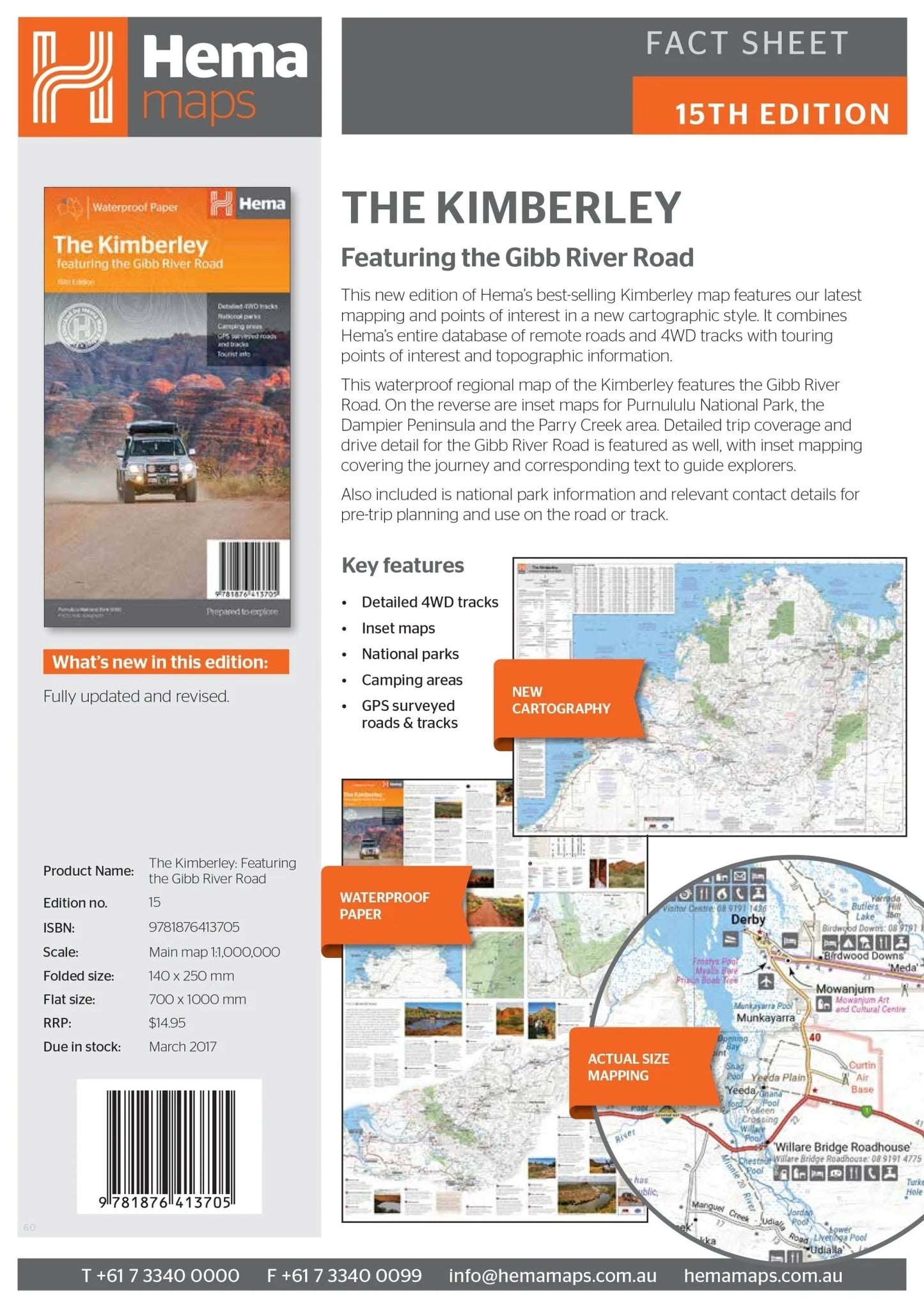 Hema The Kimberley Map - Everything Caravans