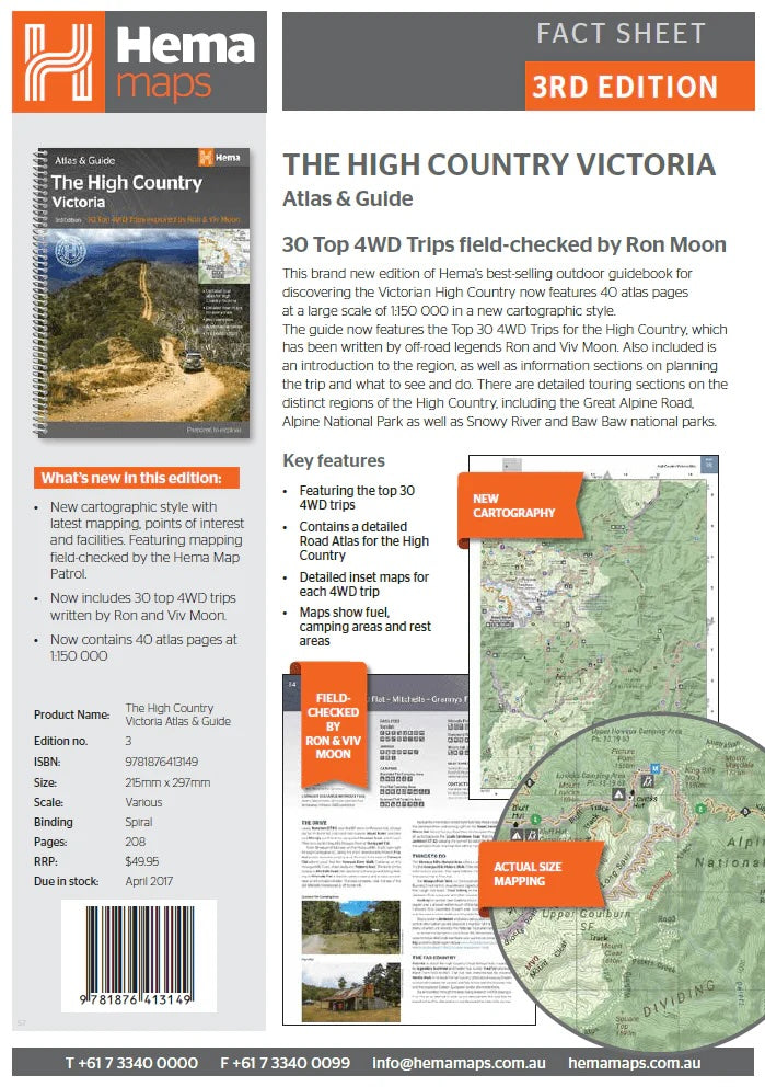 Hema The Victorian High Country Atlas and Guide - Everything Caravans