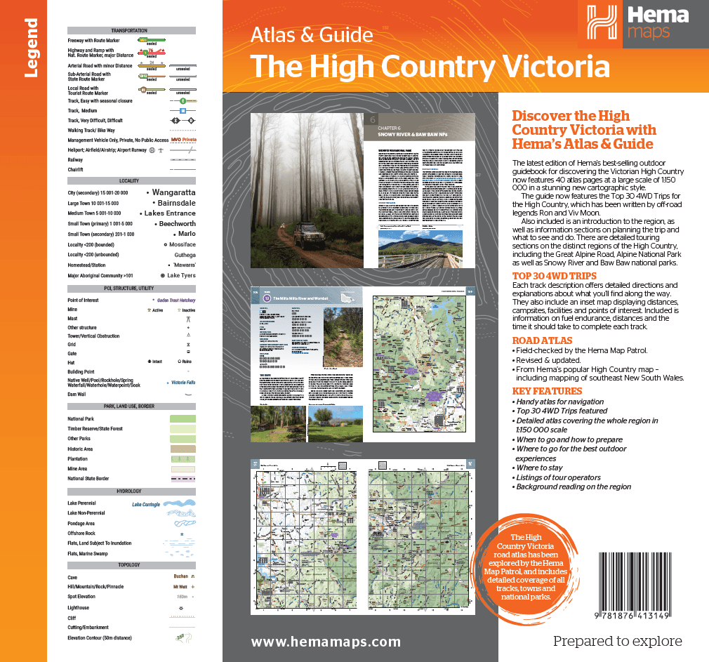 Hema The Victorian High Country Atlas and Guide - Everything Caravans