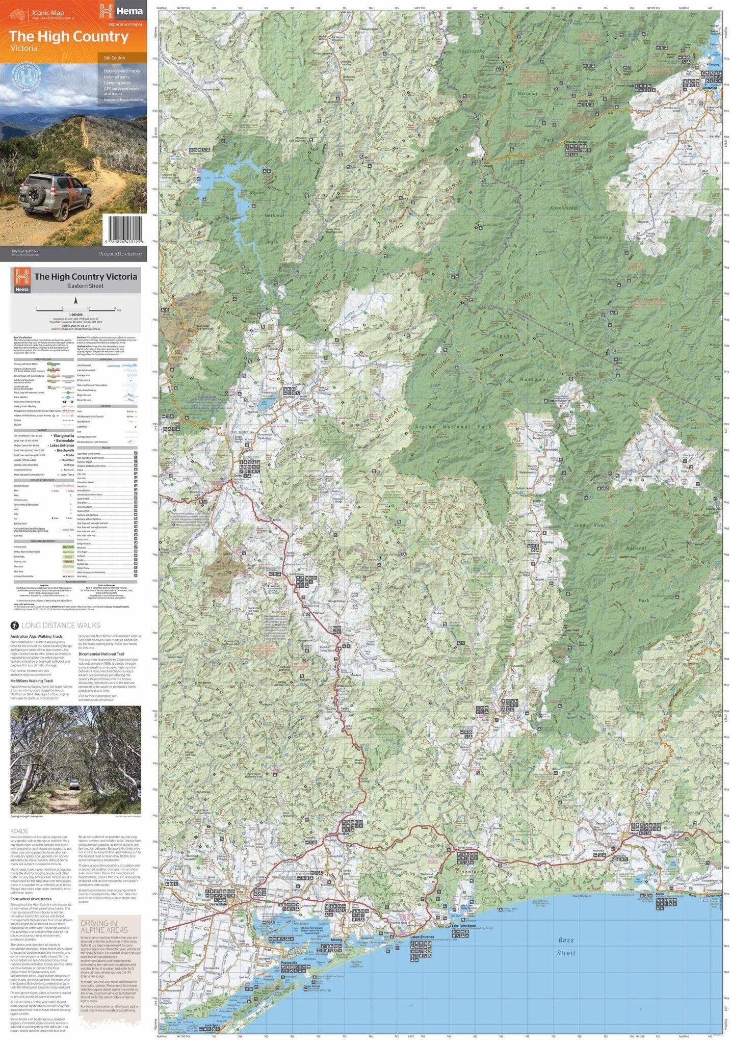 Hema The Victorian High Country Map - Everything Caravans