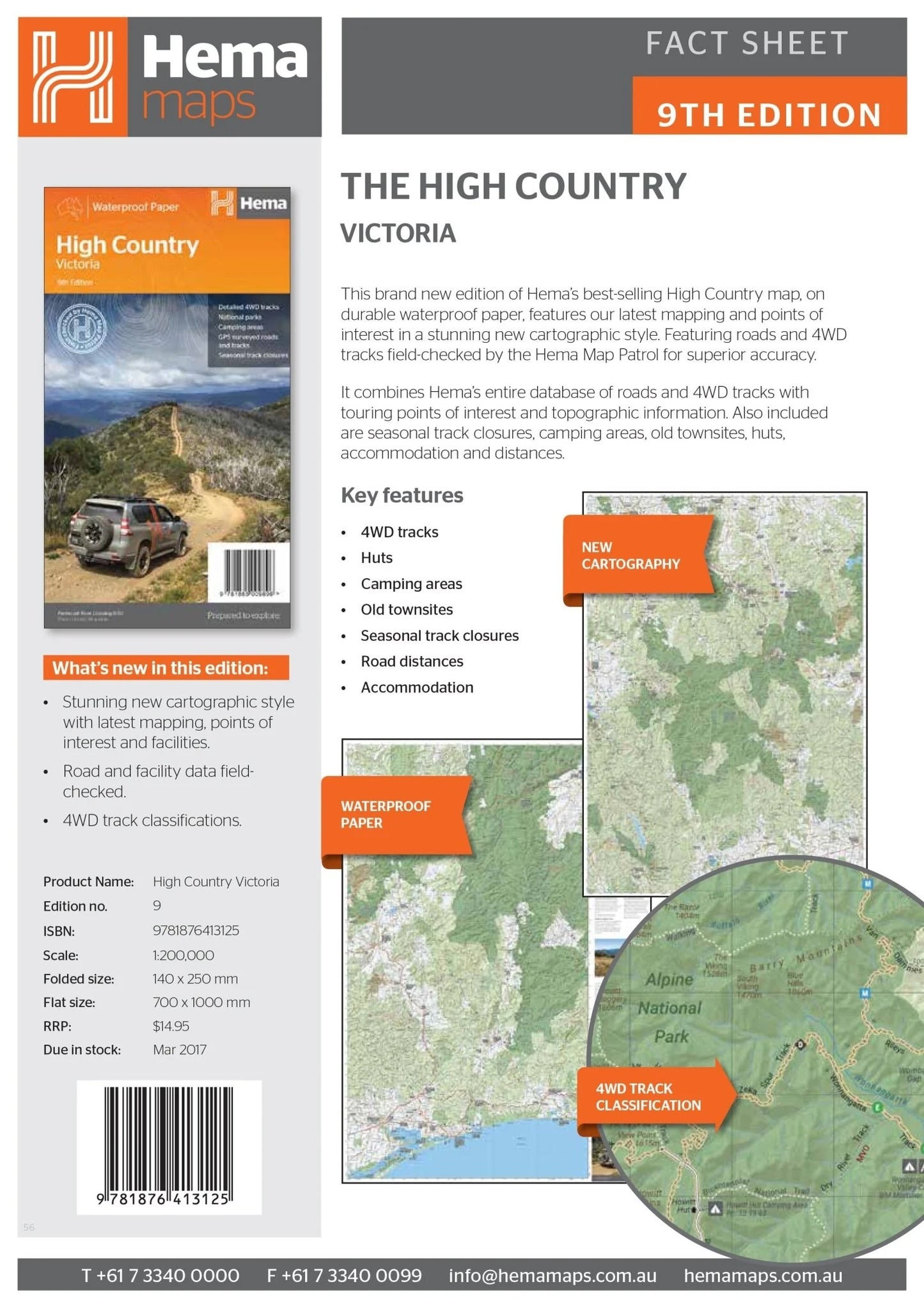 Hema The Victorian High Country Map - Everything Caravans