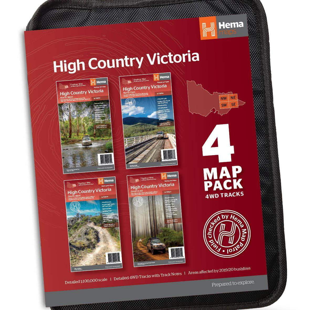 Hema The Victorian High Country Map Pack - Everything Caravans