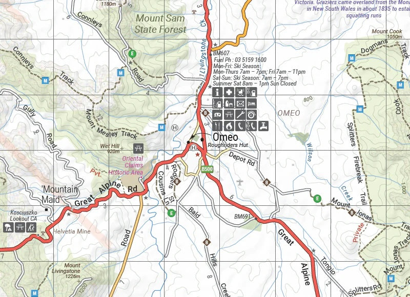 Hema The Victorian High Country - North Eastern Map - Everything Caravans