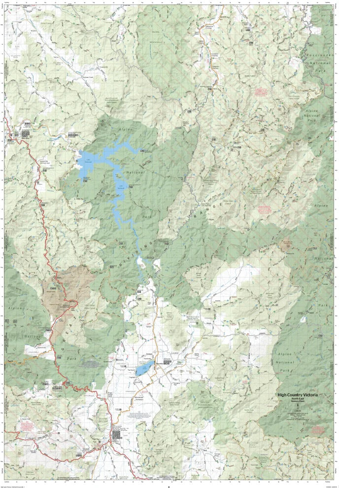 Hema The Victorian High Country - North Eastern Map - Everything Caravans