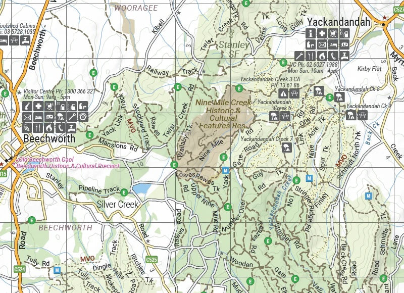 Hema The Victorian High Country - North Western Map - Everything Caravans