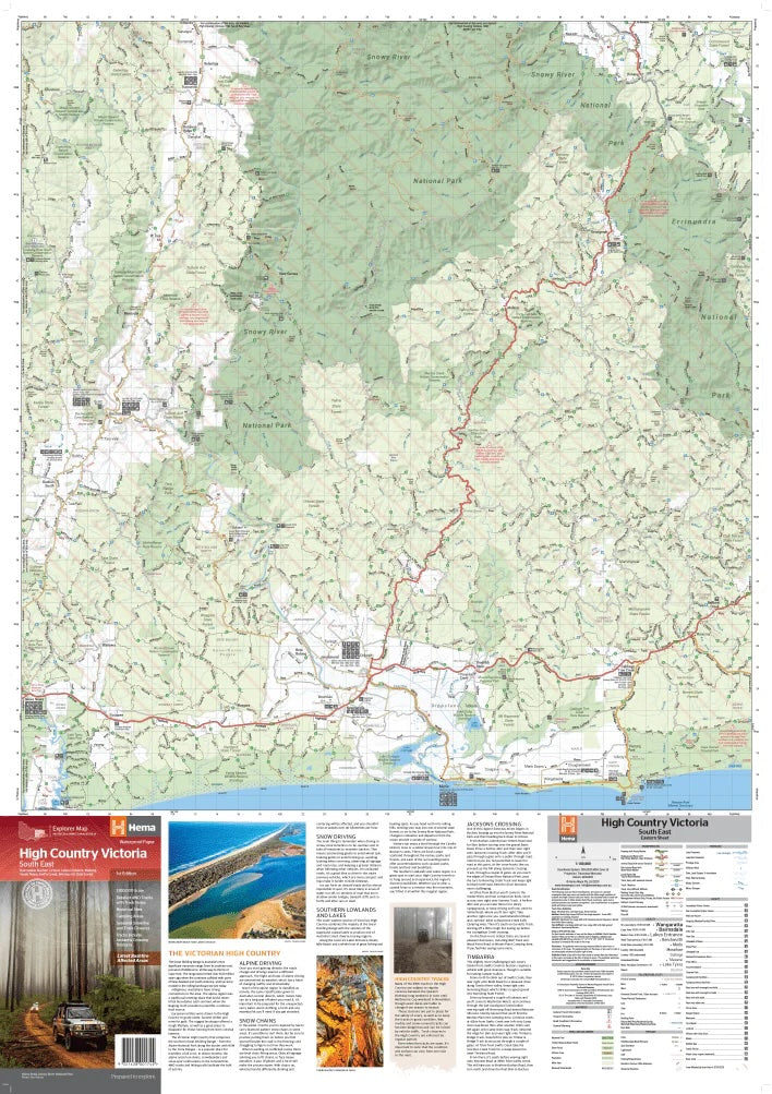 Hema The Victorian High Country - South Eastern Map - Everything Caravans