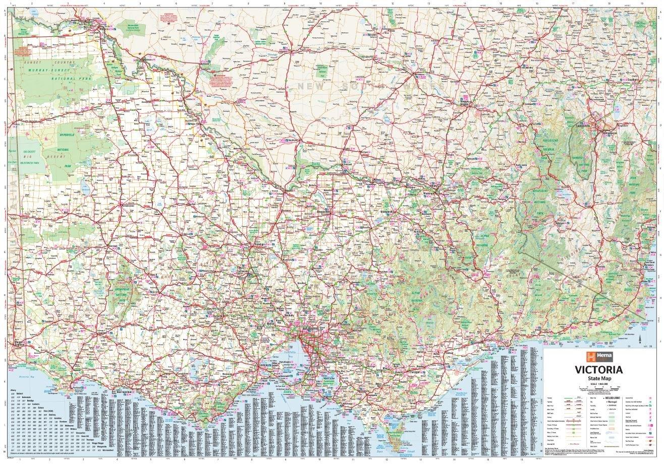 Hema Victoria State Map - Everything Caravans