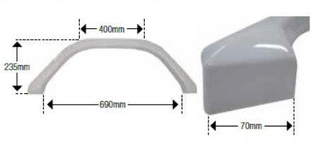 1 x Jayco Starcraft Single Wheel Spat - White (Pick Up Only) - Everything Caravans