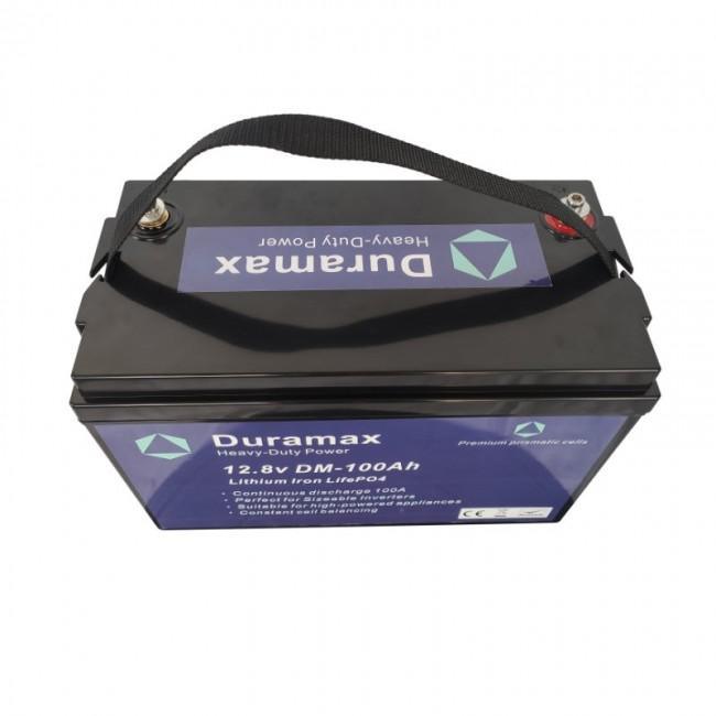 100amp Duramax Lithium Battery 12.8 volt with Bms Parallel or Series Connectable - Everything Caravans