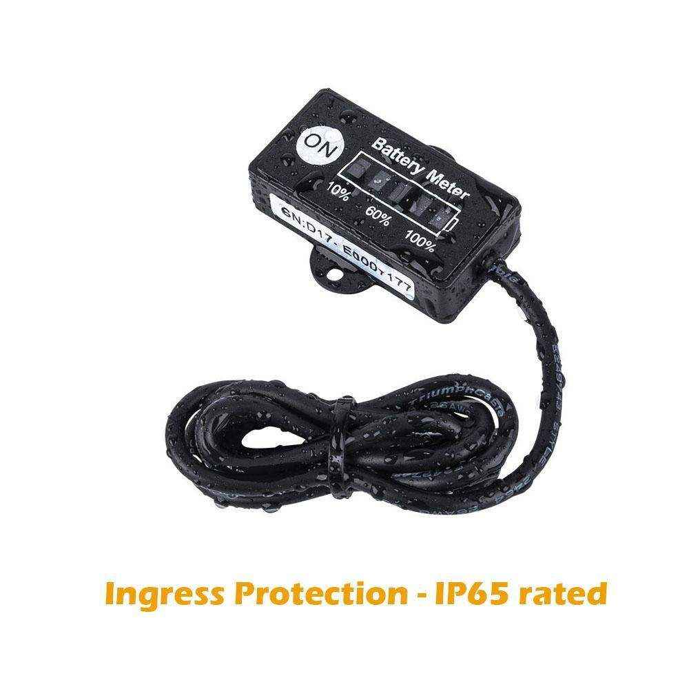 12volt Led Dual Battery Monitor Fuel Gauge Meter Digital Percentage Switch - Everything Caravans