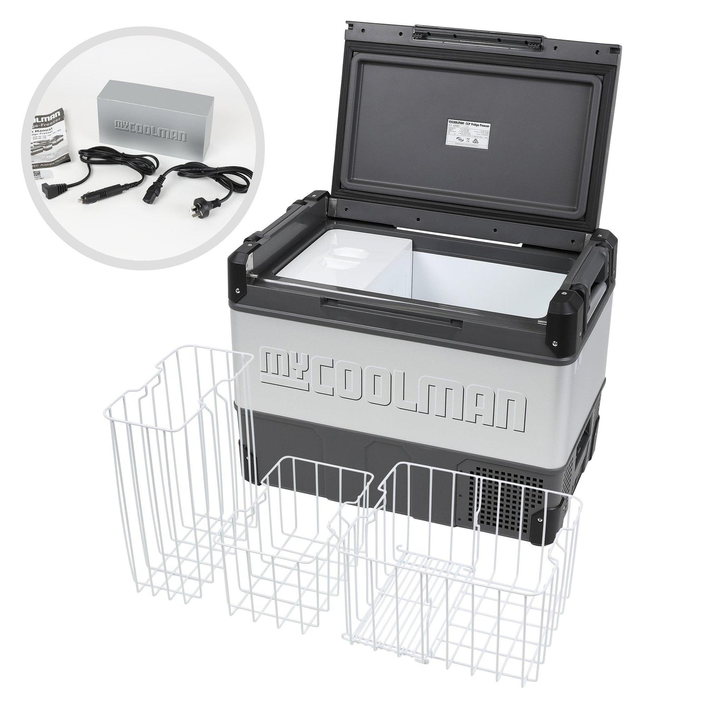 MyCoolman 69Litre Dual Zone Portable Fridge and Freezer - Black Friday Special - Everything Caravans