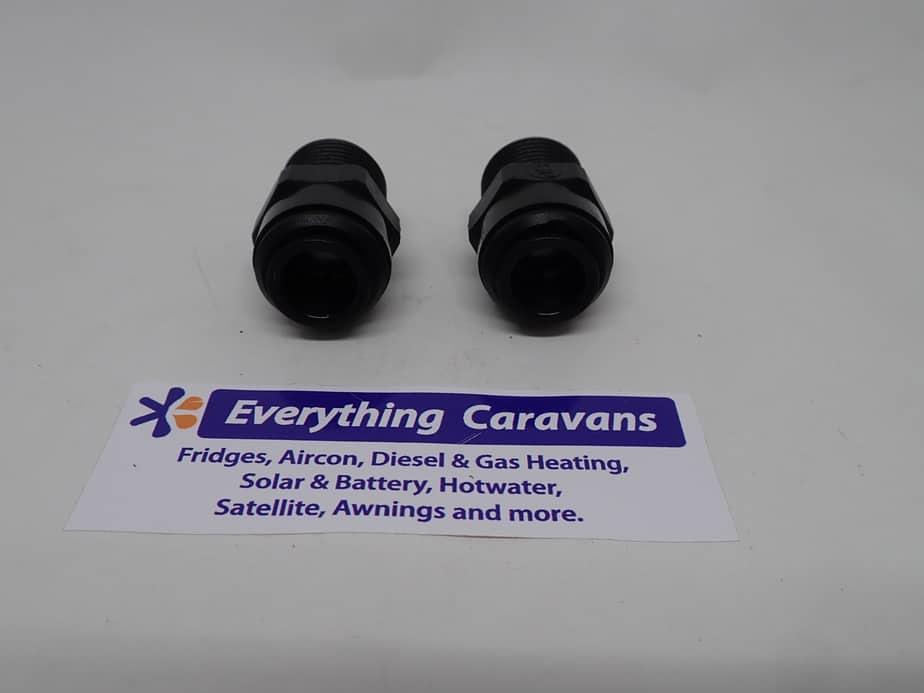 2 x John Guest Caravan fittings 12mm x 1-2 Male Water Adaptor - Everything Caravans