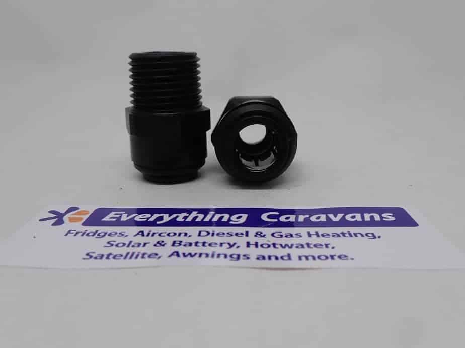2 x John Guest Caravan fittings 12mm x 1-2 Male Water Adaptor - Everything Caravans