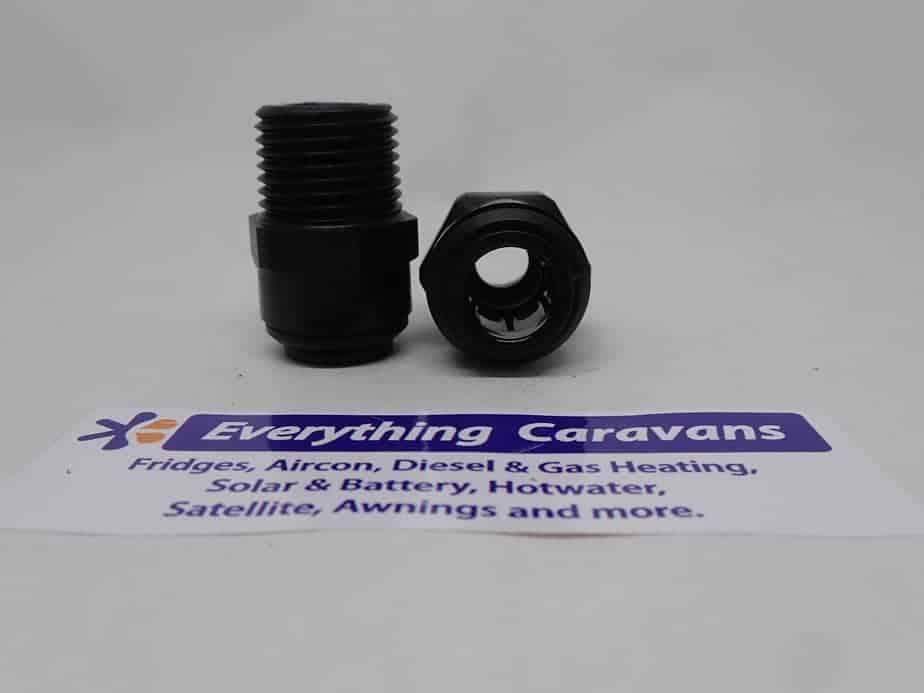 2 x John Guest Caravan fittings 12mm x 1-2 Male Water Adaptor - Everything Caravans