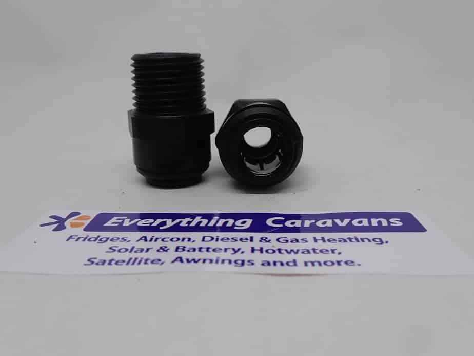2 x John Guest Caravan fittings 12mm x 1-2 Male Water Adaptor - Everything Caravans