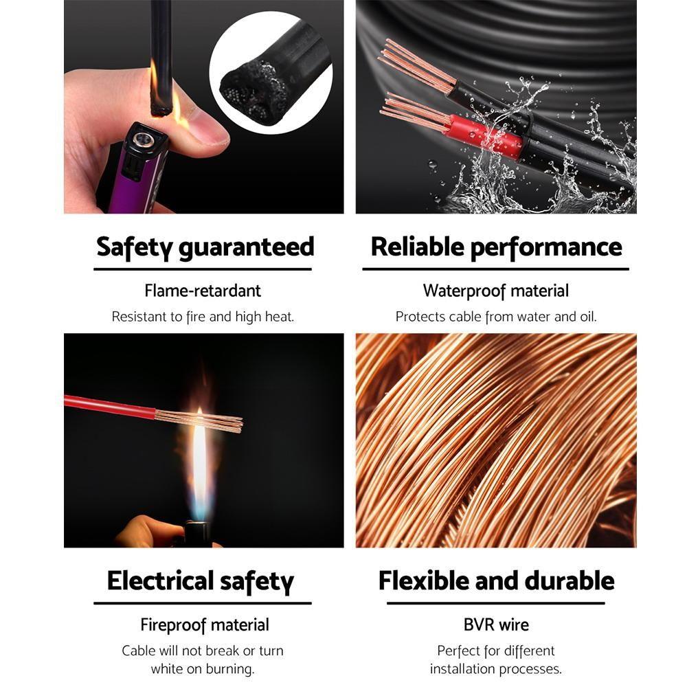 2.5mm Electrical Cable Twin Core Extension Wire 30M Car Solar Panel 450V - Everything Caravans