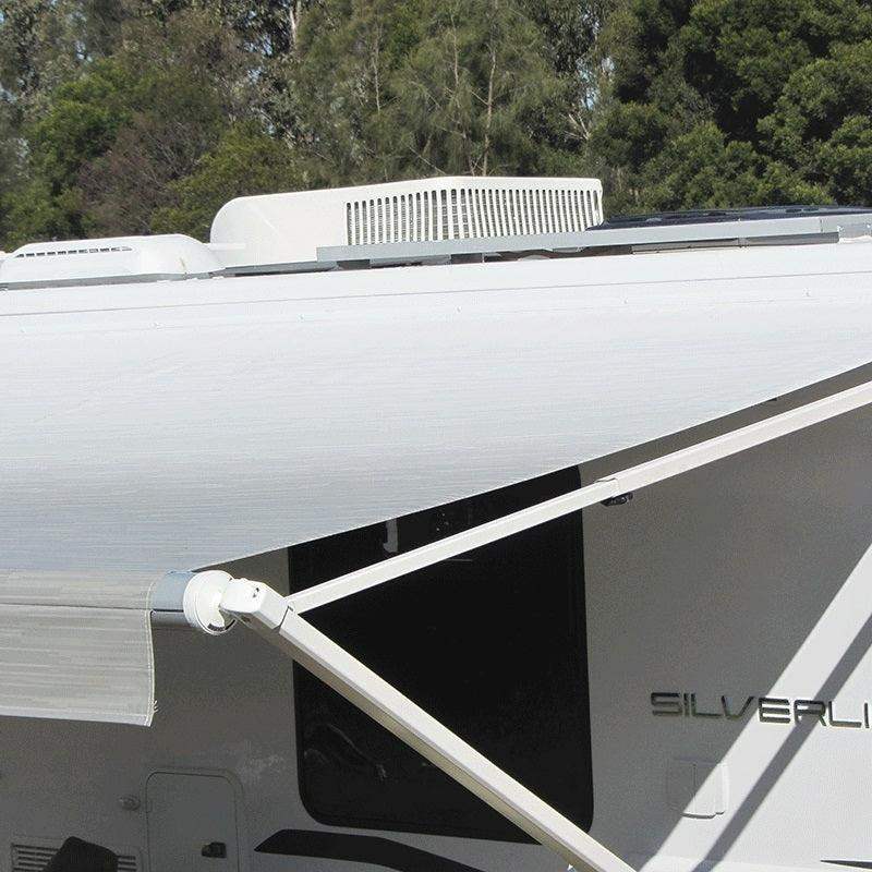 Carefree 19Ft Led Silver Shale Fade Roll Out Awning - No Arms - Everything Caravans