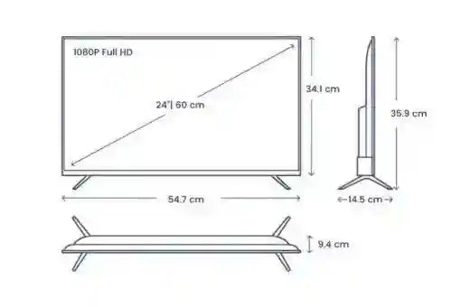 24inch 12volt TV with Dvd Full High Definition Led - Everything Caravans