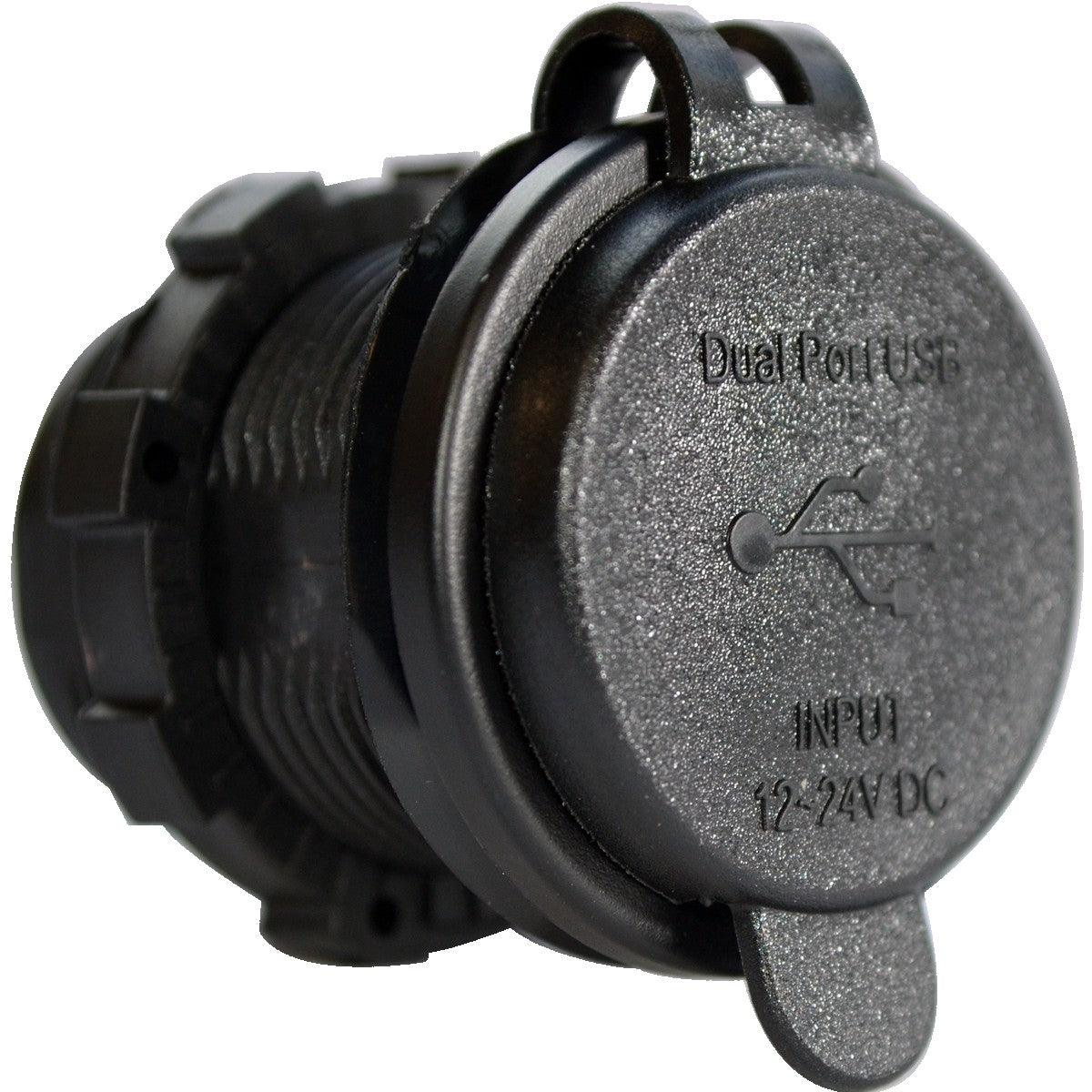 Enerdrive Round USB 4.8A Socket - Everything Caravans