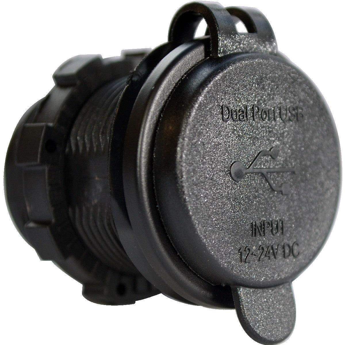 Enerdrive Round USB 4.8A Socket - Everything Caravans