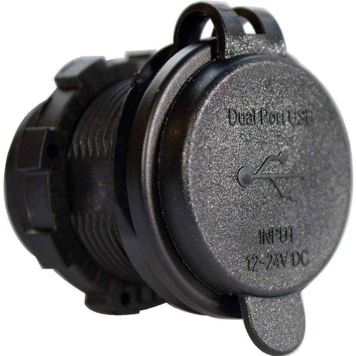 Enerdrive Round USB 4.8A Socket - Everything Caravans