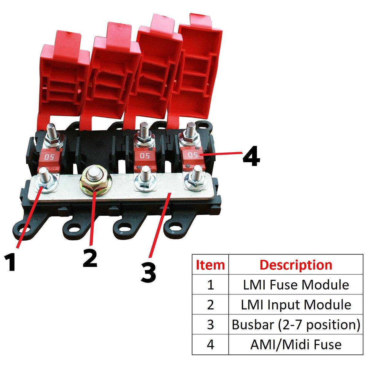 LMI “Little Block” Fuse Holder - End Module - Everything Caravans