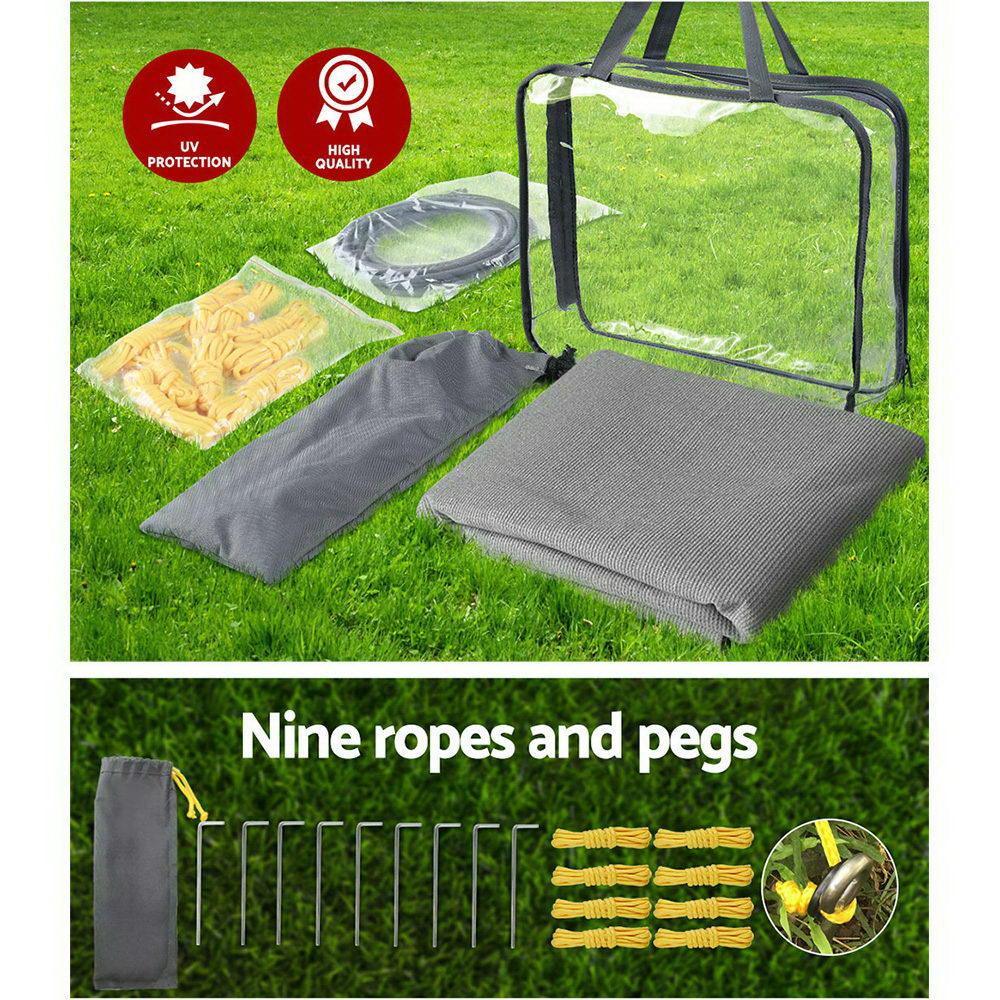 4.6M Caravan Privacy Screens 1.95M Roll Out Awning End Wall - Everything Caravans