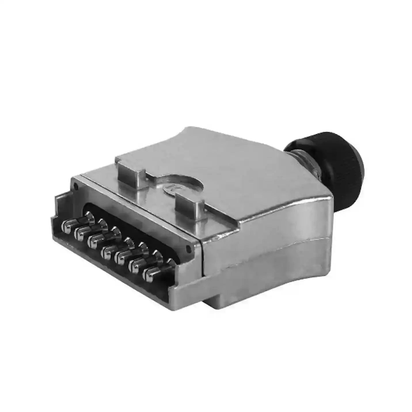 7 Pin Flat Metal Male Trailer Plug - Everything Caravans