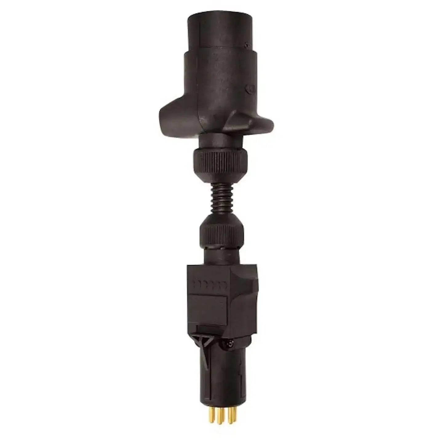 7 Pin Large Round Socket - 7 Pin Small Round Plug - Standard - Everything Caravans
