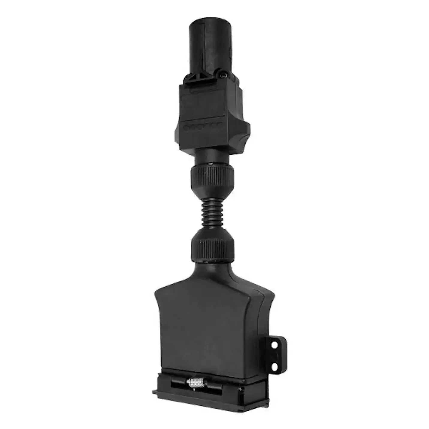 7 Pin Small Round Socket to 7 Pin Flat Plug - Standard - Everything Caravans