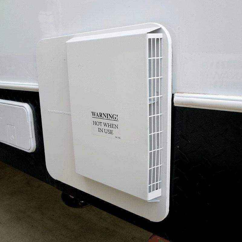 Suburban Hot Water Service New Style Polar White Door - Everything Caravans