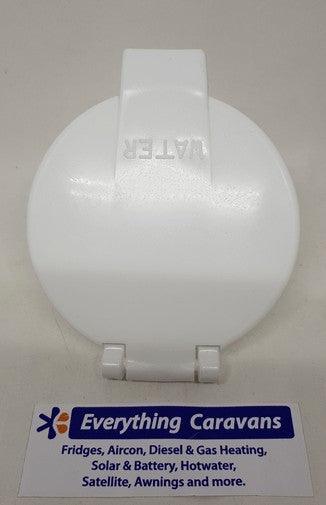 AC41 Water Filler with Hinged Lid White Standard Tank Filler - Everything Caravans