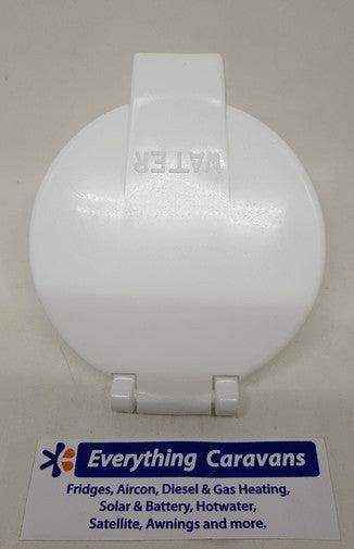 AC41 Water Filler with Hinged Lid White Standard Tank Filler - Everything Caravans