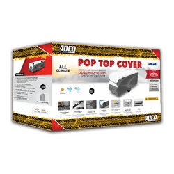 Poptop Caravan Cover 12Ft to 14Ft ADCO Olefin HD 3 Yr Warranty UV Stabilised - Everything Caravans