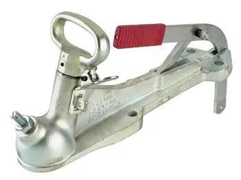 Alko Coupling 3500Kg 50mm Ball - 4 Bolt Hole with Handbrake Lever - Everything Caravans