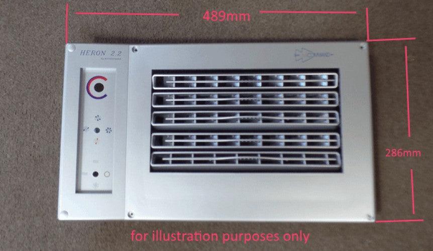 Aircommand Heron Front Control Panel Only White - Everything Caravans