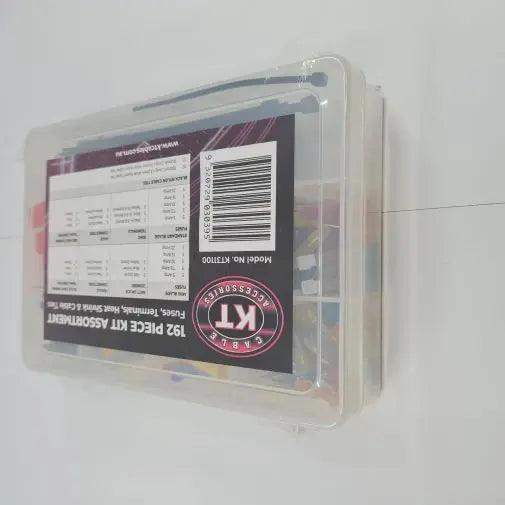 Assorted Fuses Terminals Cable Ties - 192pcs - Everything Caravans