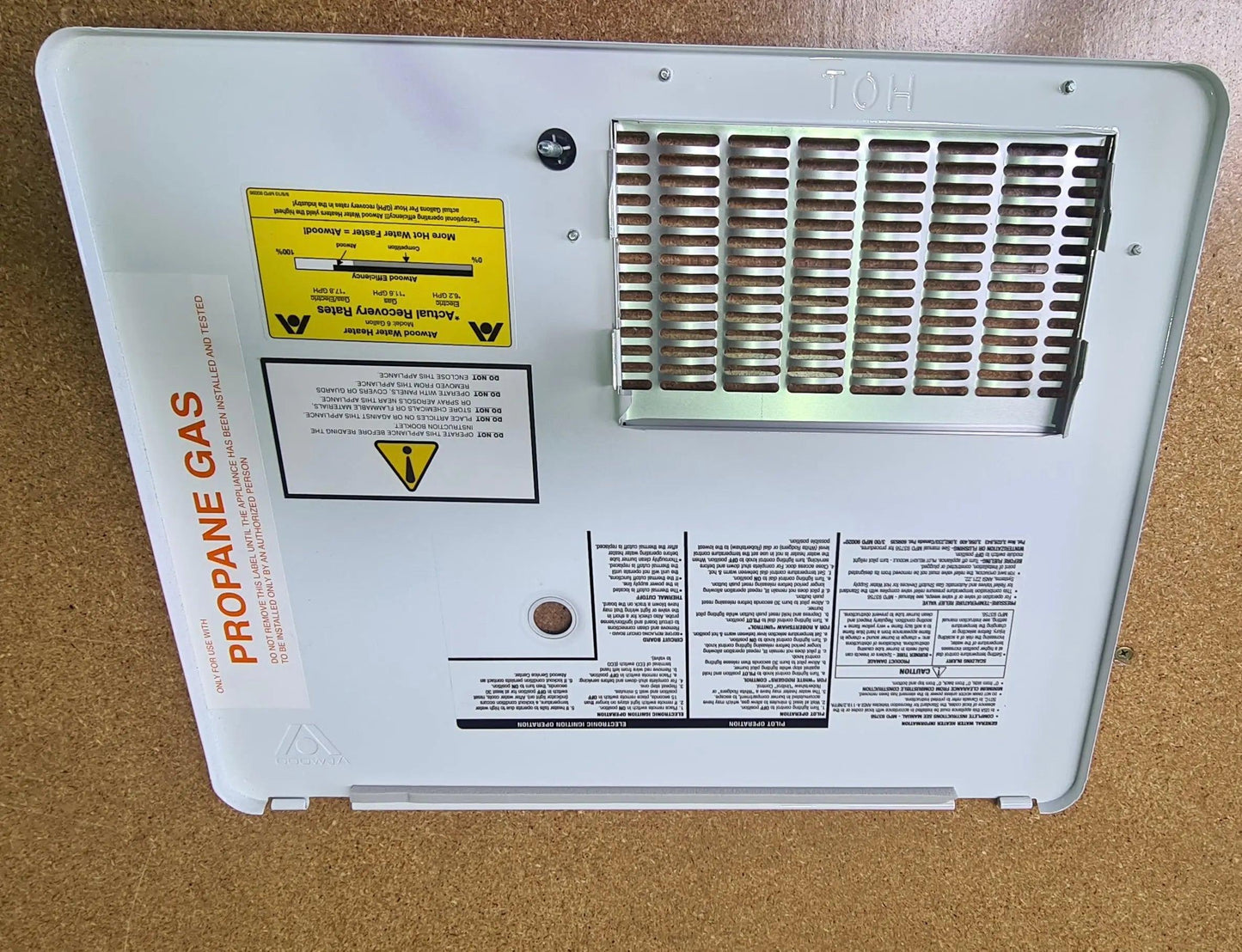 Atwood Hot Water Service Door White - Everything Caravans