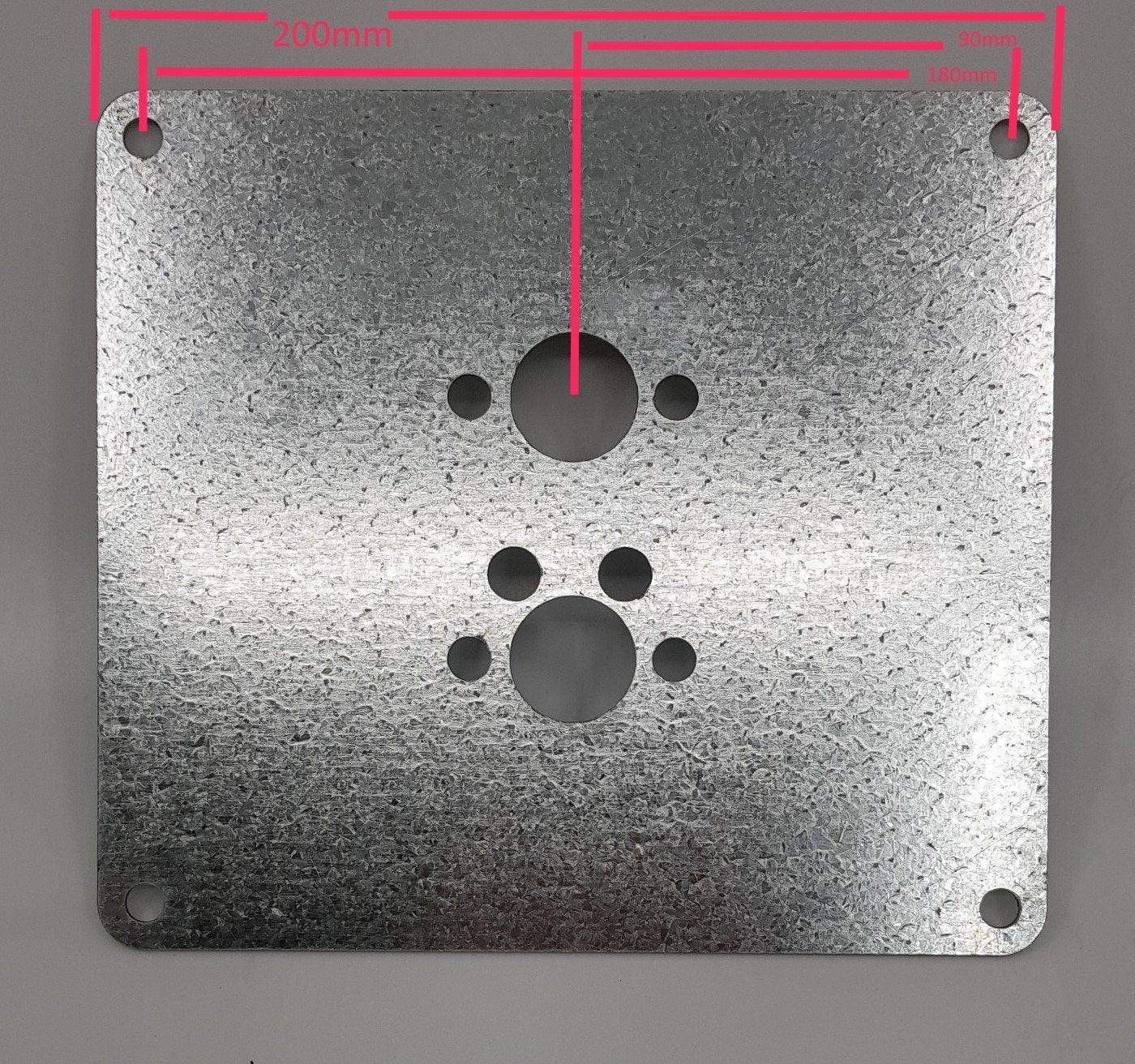Autoterm Diesel Heater Galvanised Mounting Plate Standard - Everything Caravans