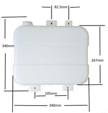 Autoterm Fuel Tank 7L - with Mounting Brackets - White - Everything Caravans