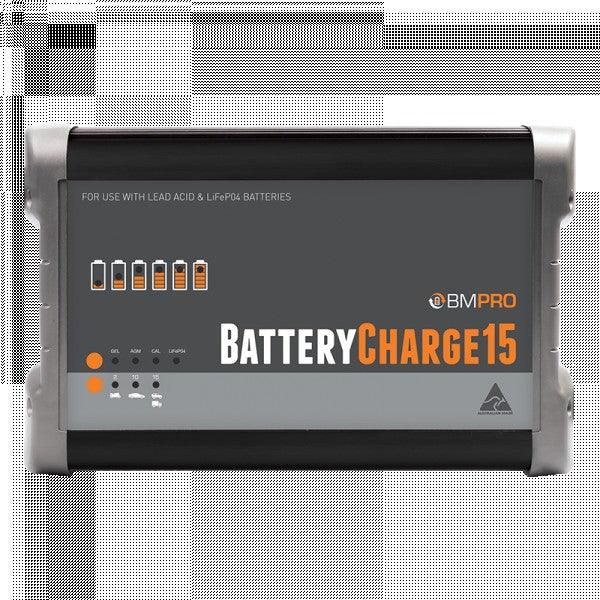 BMPRO Batterycharge15 15amp Battery Charger 240v 12v Suitable for Lithium n Lead Batteries - Autumn Sale - Everything Caravans