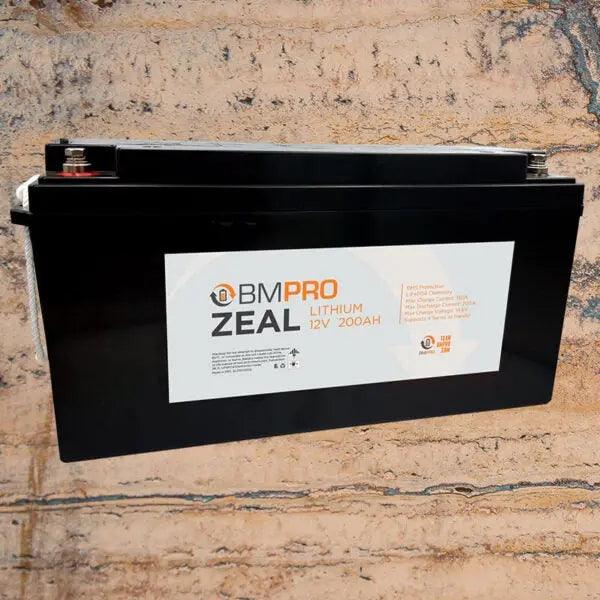 BMPRO Zeal 12v 200Ah Lithium Battery Lifepo4 - Everything Caravans