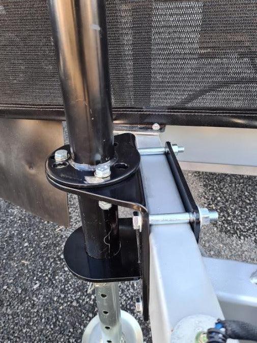 Black Jack Trailer Jack with Clamp Electric Powered Jockey Lift with Folding Foot - Everything Caravans