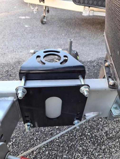 Black Jack Trailer Jack with Clamp Electric Powered Jockey Lift with Folding Foot - Everything Caravans