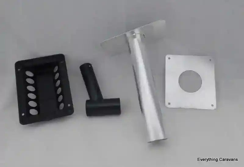 Black Vent Flue Kit for 3 Way Fridge Dometic Caravan Fridge - Everything Caravans