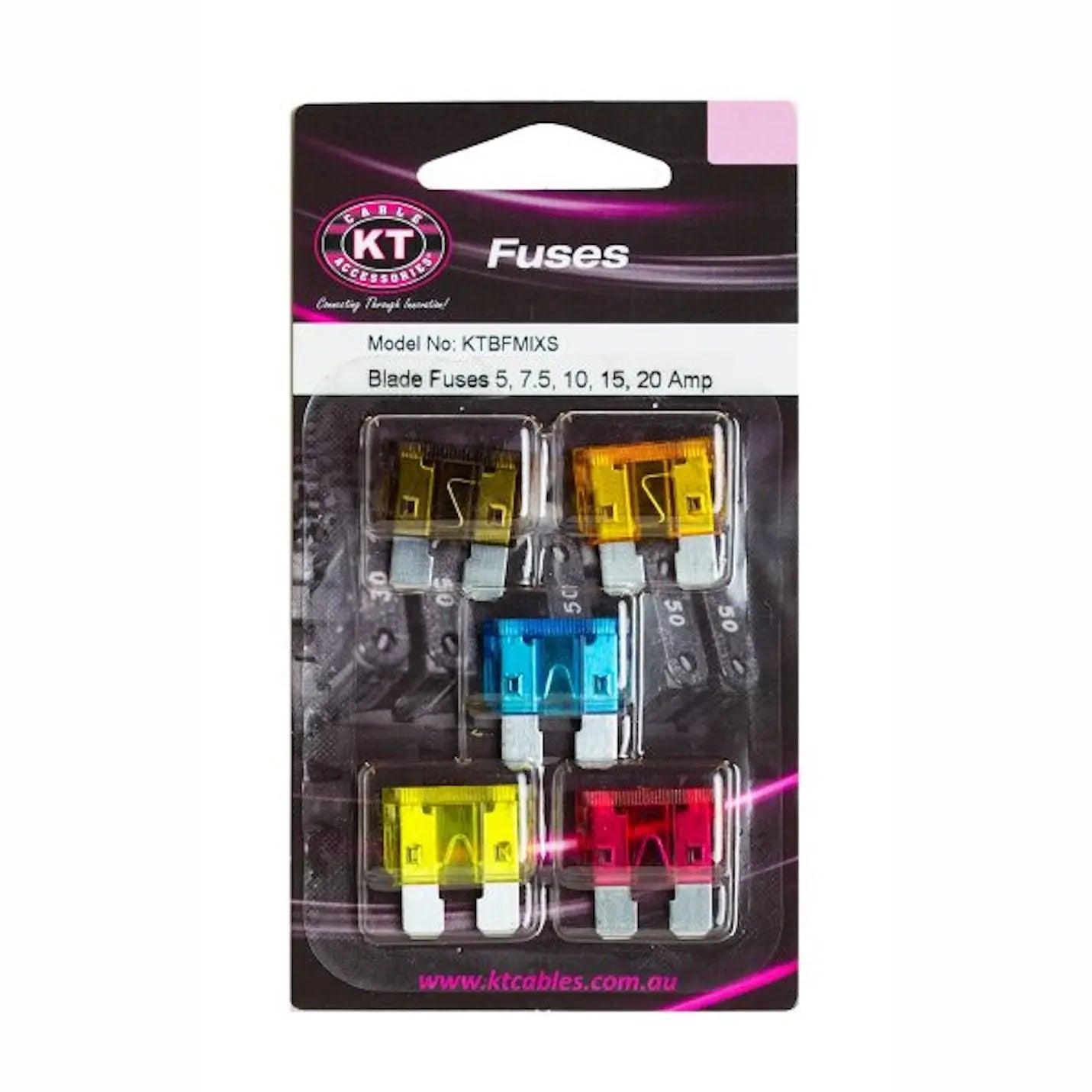Blade Fuses 5 7.5 10 15 20 amp - Everything Caravans