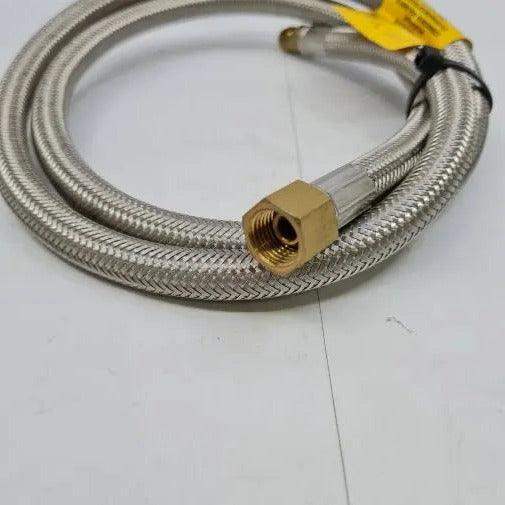 Braided Gas Hose 5-16 Male Flare 1-4 Nmpt Female 1000mm Length - Everything Caravans