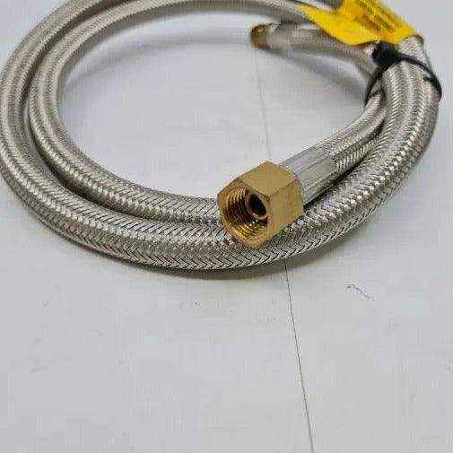 Braided Gas Hose 5-16 Male Flare 1-4 Nmpt Female 1000mm Length - Everything Caravans