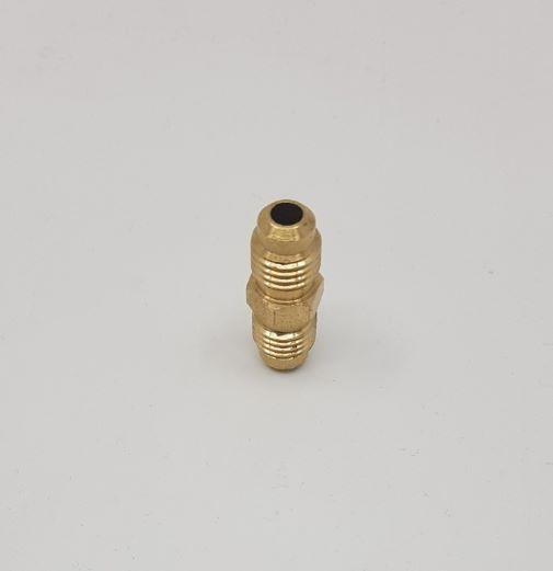 Brass Gas fitting 1-4 Flare Double Union for 1-4 Flare 01-1703 - Everything Caravans