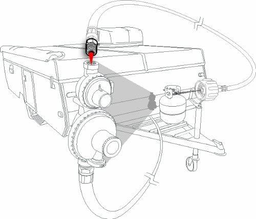 Brass Gas fitting 1-4 Male Taper Thread to 1-4 Female inverted Flare - Everything Caravans